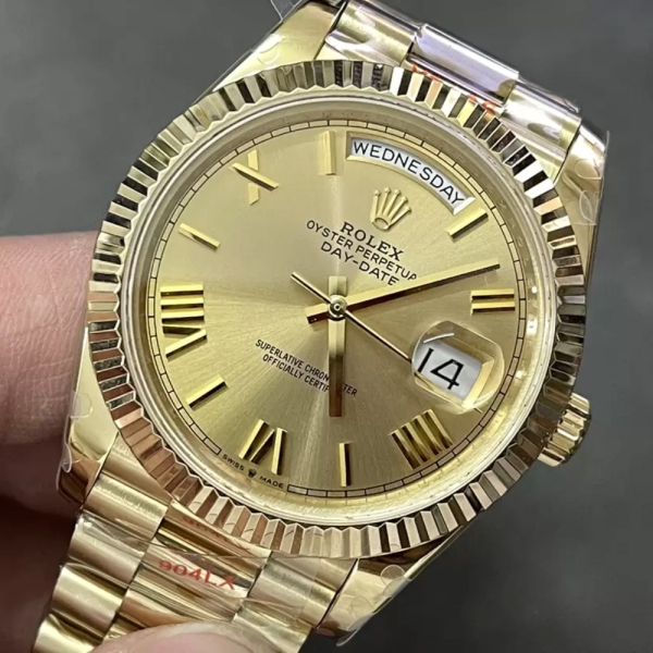 GM공장 롤렉스 데이데이트 YG 로만 다이얼 금통 40mm V3(텅스텐 헤비 버전) 228238