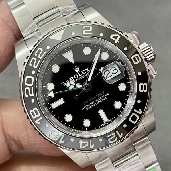 C+공장 롤렉스 GMT 마스터2 블랙 다이얼 오이스터 브레이슬릿 40mm 116710LN
