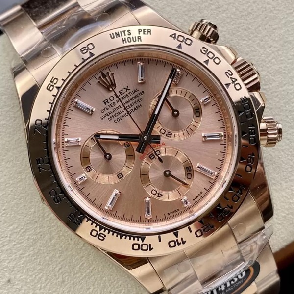 BT공장 롤렉스 데이토나 크로노그래프 로즈골드 다이얼 RG 금통 40mm 116505