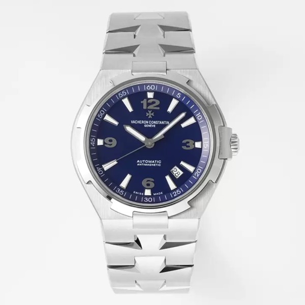 PPF공장 바쉐론 콘스탄틴 오버시즈 블루 다이얼 스틸 SS 브레이슬릿 42mm 47040/B01A-9094