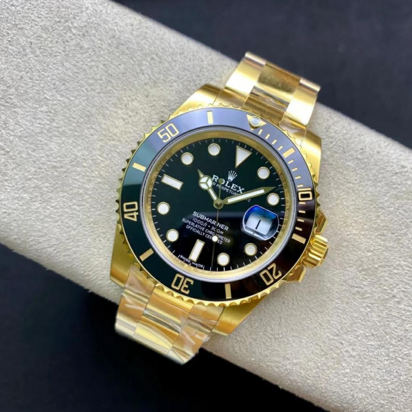 VS공장 롤렉스 서브마리너 검판 YG 금통 40mm 116618LN