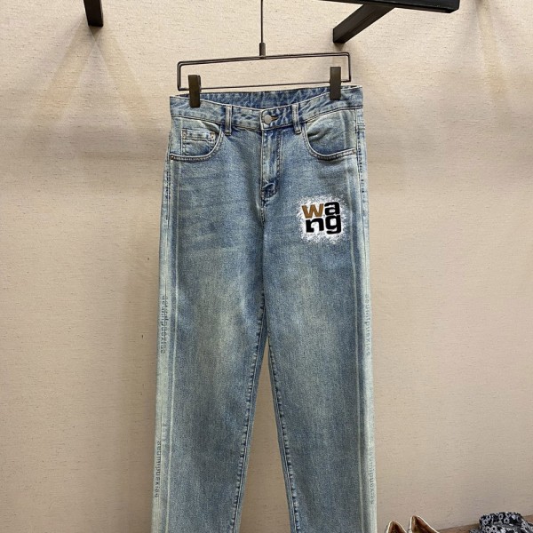 알렉산더왕 프린팅 데님 팬츠