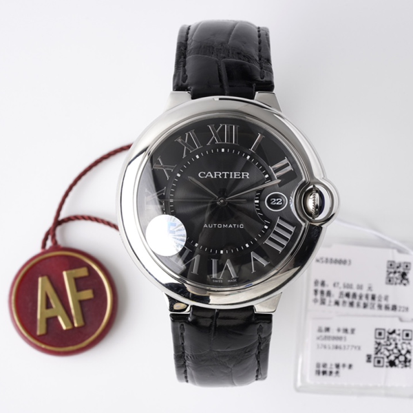 AF공장 발롱 블루 드 까르띠에 블랙 다이얼 42mm WSBB0027