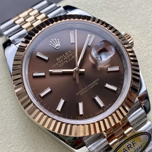 ARF공장 롤렉스 데이저스트 초코 다이얼 바인덱스 RG 콤비 쥬빌레 41mm 126331