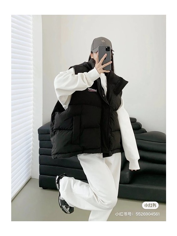 발렌시아가 c컬 패딩 조끼 (남녀공용)