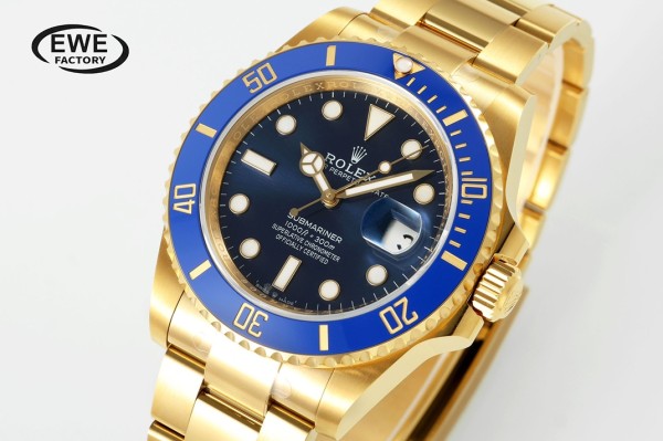 EWE공장 롤렉스 신형 서브마리너 청판 YG 금통 41mm 126618LB